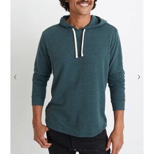 Marine Layer DK pullover hoodie green gables 2XL double knit mens long sleeve